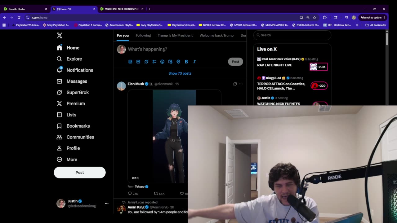 WATCHING NICK FUENTES PLUS EXPOSING THE OLDER MILLENIAL FOR SHILLING FOR ISRAEL - 10/24/25