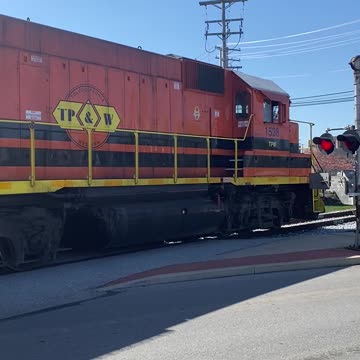 York Railroad local backing up to the yard.