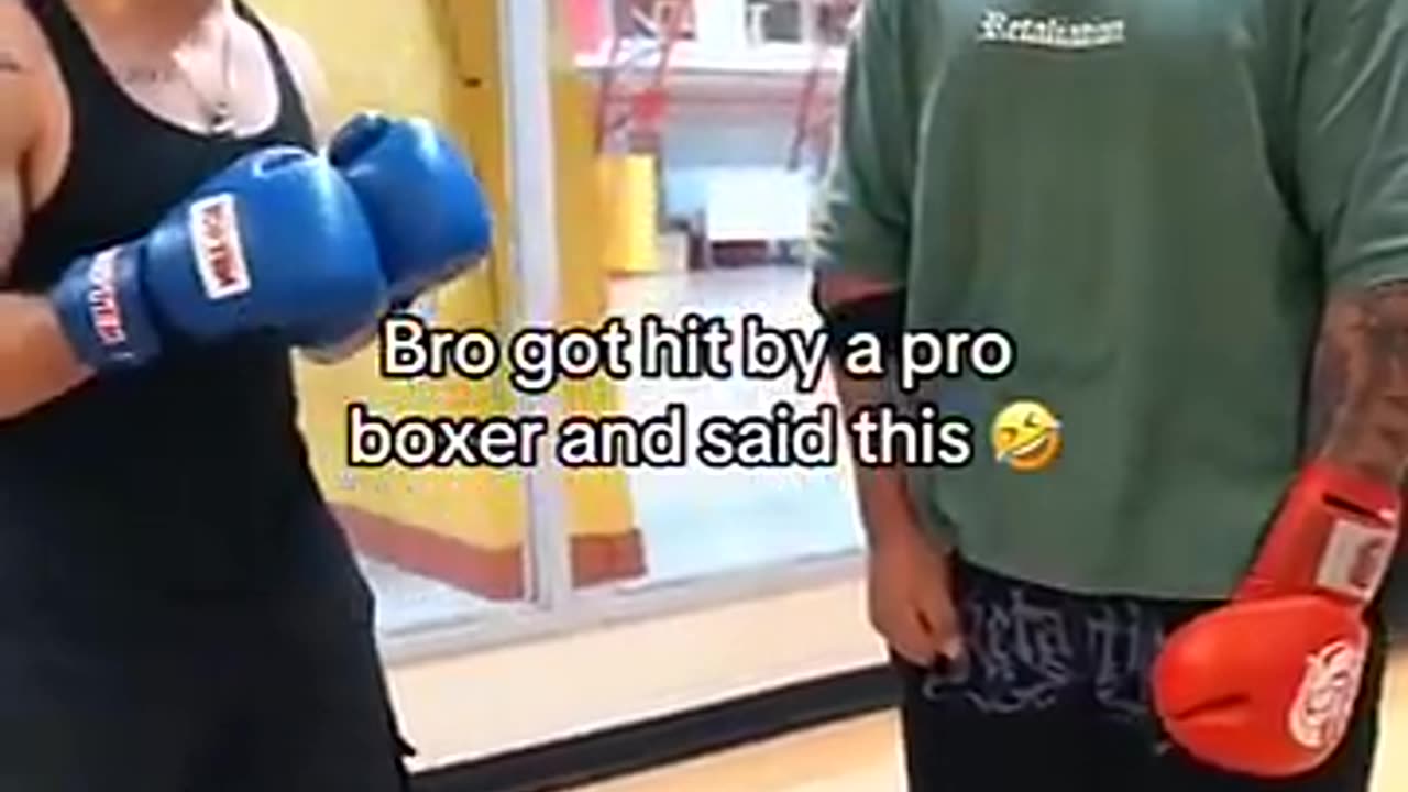 HE LET A BOXER HIT HIM AND HE SAID THIS...