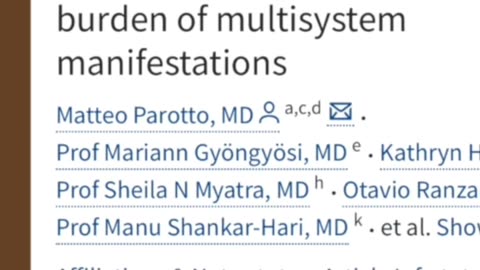 Long COVID as an Injury Syndrome
