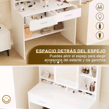 LED mirror, so you can get the perfect lighting for your makeup routine.