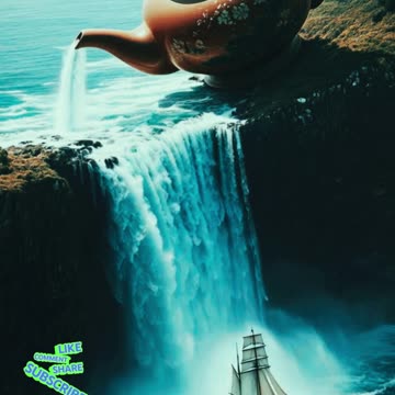 The Enchanted Teapot: A Voyage to Serenity / Sailing the Waterfalls of Tranquility- #peace #shorts