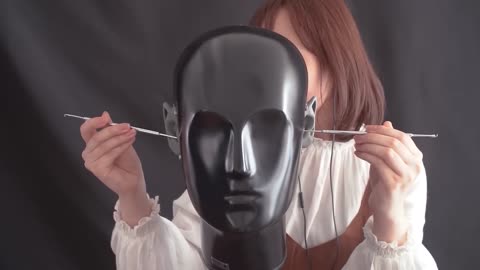 [ASMR] Ear Cleaning Full Course (Bamboo Ear Pick, Stainless Steel, Cotton Swab, Bouketen)