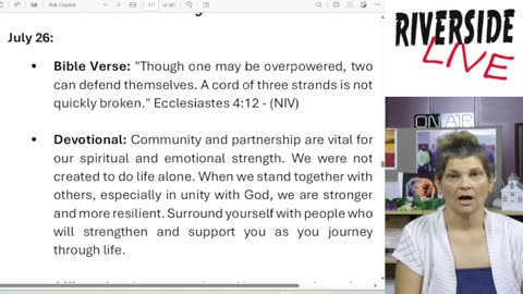 Riverside Morning Ammo Daily Devotional 7.26.25