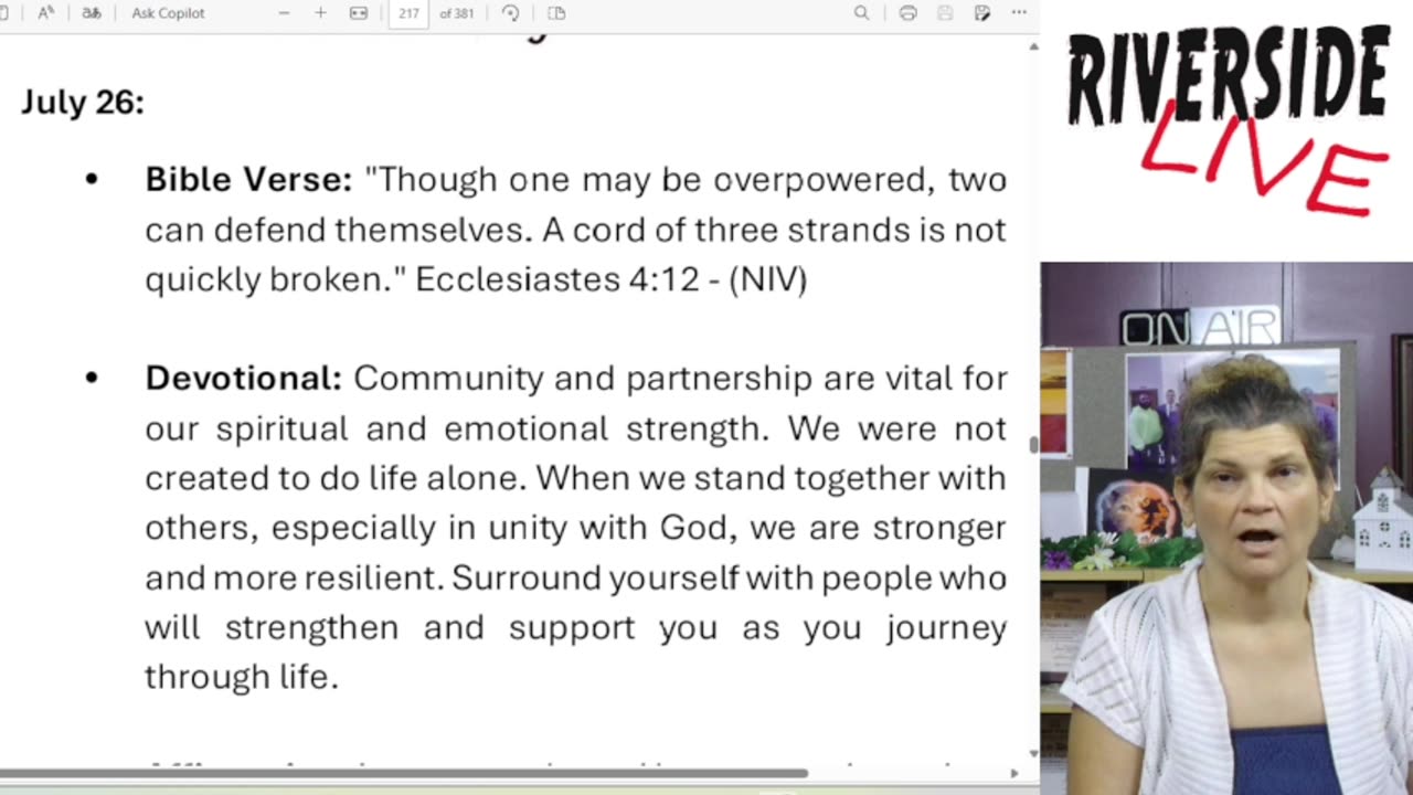 Riverside Morning Ammo Daily Devotional 7.26.25