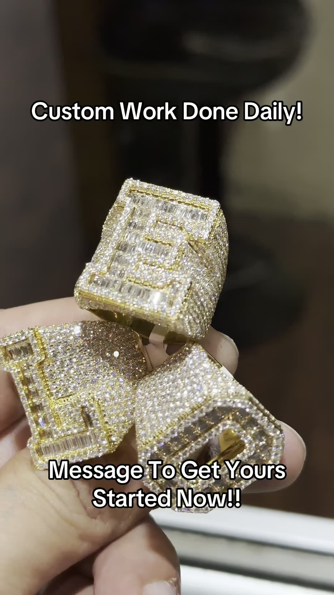 Real Gold & Natural Diamond Custom Rings