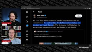 Mohammed Hijab Insults Alex Jones, His Mother & Wife, Muslims Want to Delete It