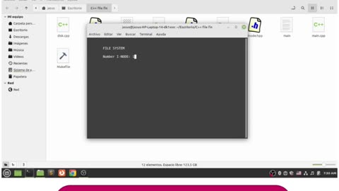 Student Work(Project)|COP4634 Simulated File System Using I-Nodes Video|UCF