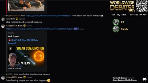 0122 WIDESTREAM - Worldwide Debates - YouTube/Twitch/Rumble