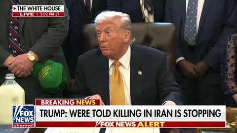 Trump announces that Iran is stopping the killings, won't do public executions