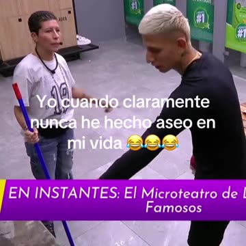 La liendra haciendo aseo