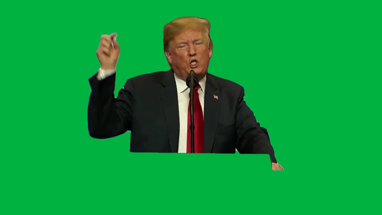 Green Screen - YOURE FIRED：Trump The Dump throws out catchphrase during rally (FNN) 720p