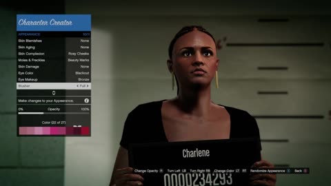Grand Theft Auto V Charlene Female Avatar