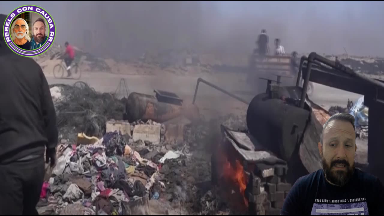 Jóvenes en Palestina/Gaza están produciendo combustible a partir de la quema de plásticos