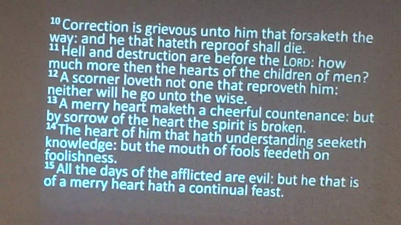 Proverbs for Understanding (Proverbs 15) 5/25/25