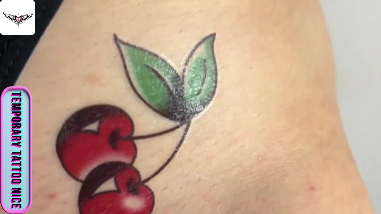 Funny Cherry Temporary Tattoos Sticker #temporarytattoo #temporarytattoos #temporarytattosticker