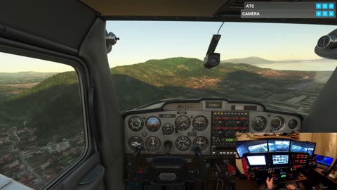 🌅 Quick Descent & Rough Landing at Kastoria | Testing My Skills in the Virtual Cessna | MSFS
