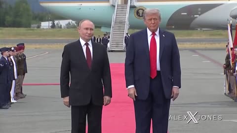 BREAKING VIDEO: President Trump & President Putin Meet In Alaska & Take Photos Before Their Meeting
			
