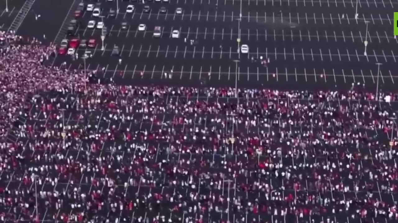 MASSIVE turnout for Charlie Kirk memorial in Arizona