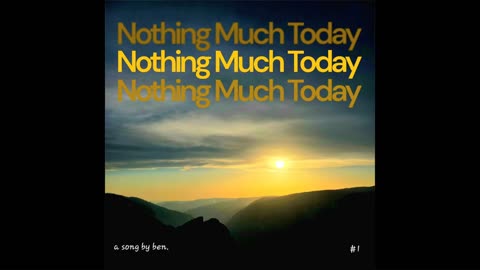 Nothing Much Today | Cinematic Piano Solo | Slow Summer Vibe
