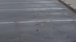 Multiple Vehicles Stalled on Flooded Roads in Wichita
