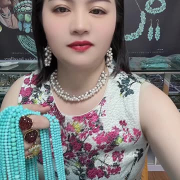 20250910-5 A cool summer｜Turquoise necklace, mini but eye-catching