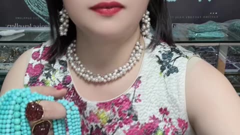 20250910-5 A cool summer｜Turquoise necklace, mini but eye-catching