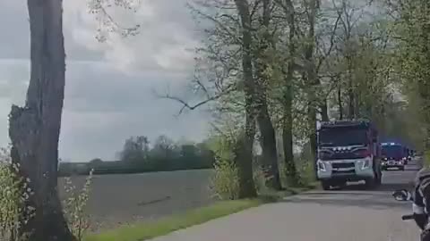 Kompania gaśnicza COO "OLSZTYN" w dalszej trasie. Gdy dojadą na miejsce