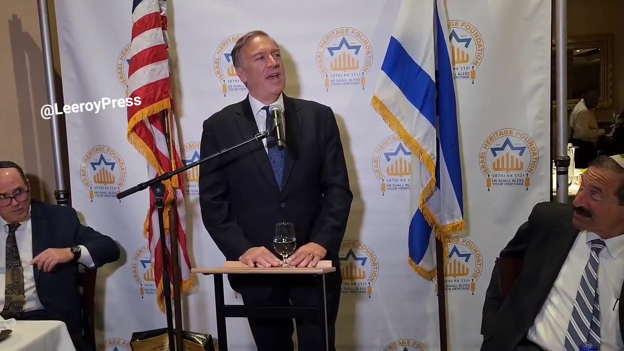 “At a private dinner hosted by Rabbi Katz and the Israel Heritage foundation.”