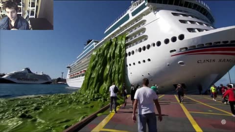 Outtake #1,121 Of The Large Green Slime Spill On A Cruise Ship Fake Funny Parody Video