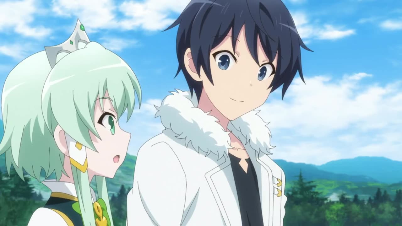 In Another World With My Smartphone 2 - the girls trying out the mecha