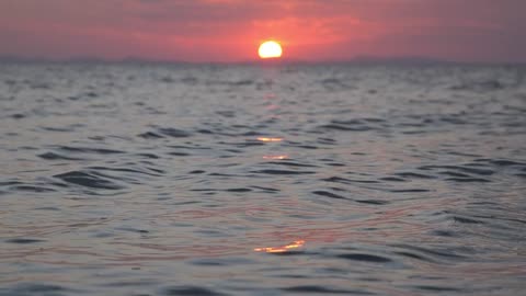 Sun, seascape, water