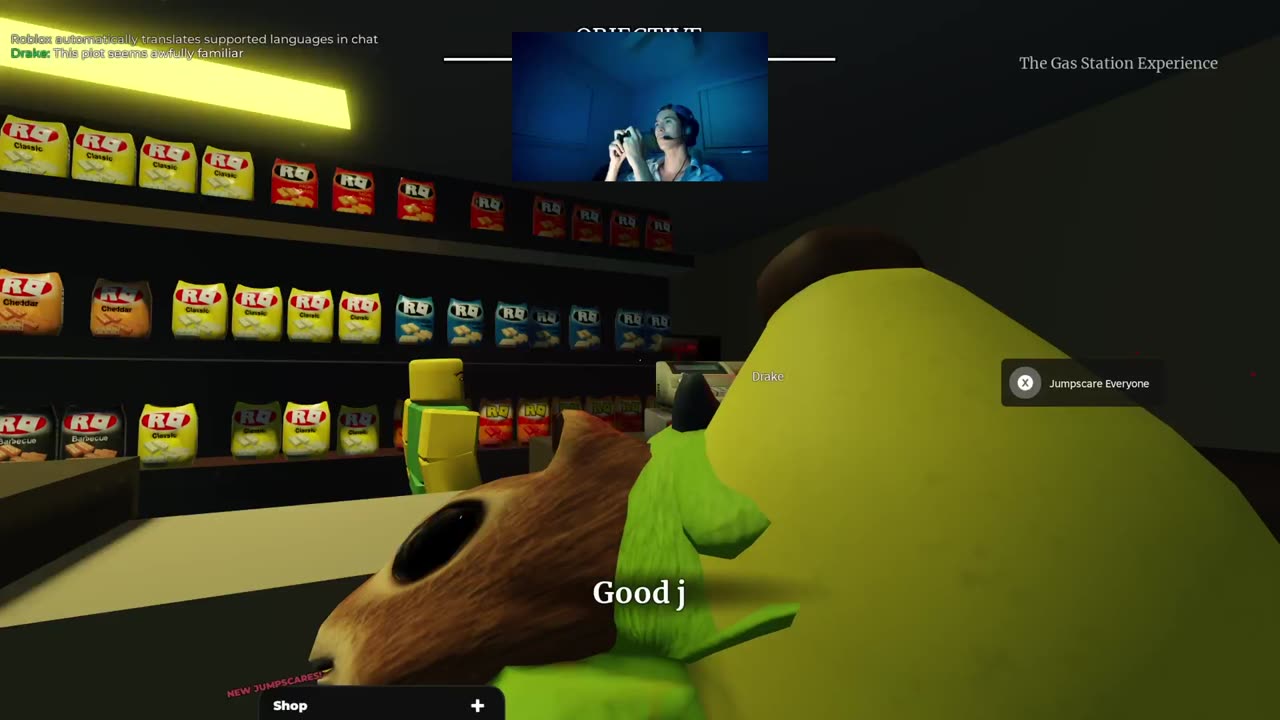 Playing 'The Gas Station Experience' on Roblox... Then ALIENS Showed Up!?