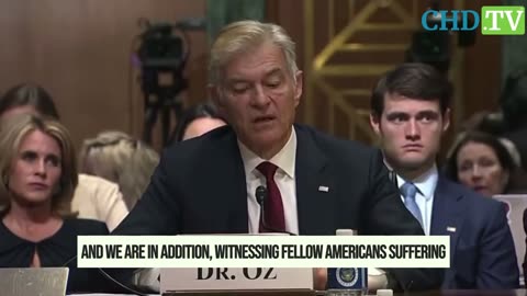 🔥Dr. Oz ON FIRE during confirmation hearing