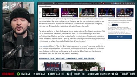 Feminism IS A CULT, Scholar Says Woman Made Feminism A RELIGION To Replace Christianity | Tim Pool