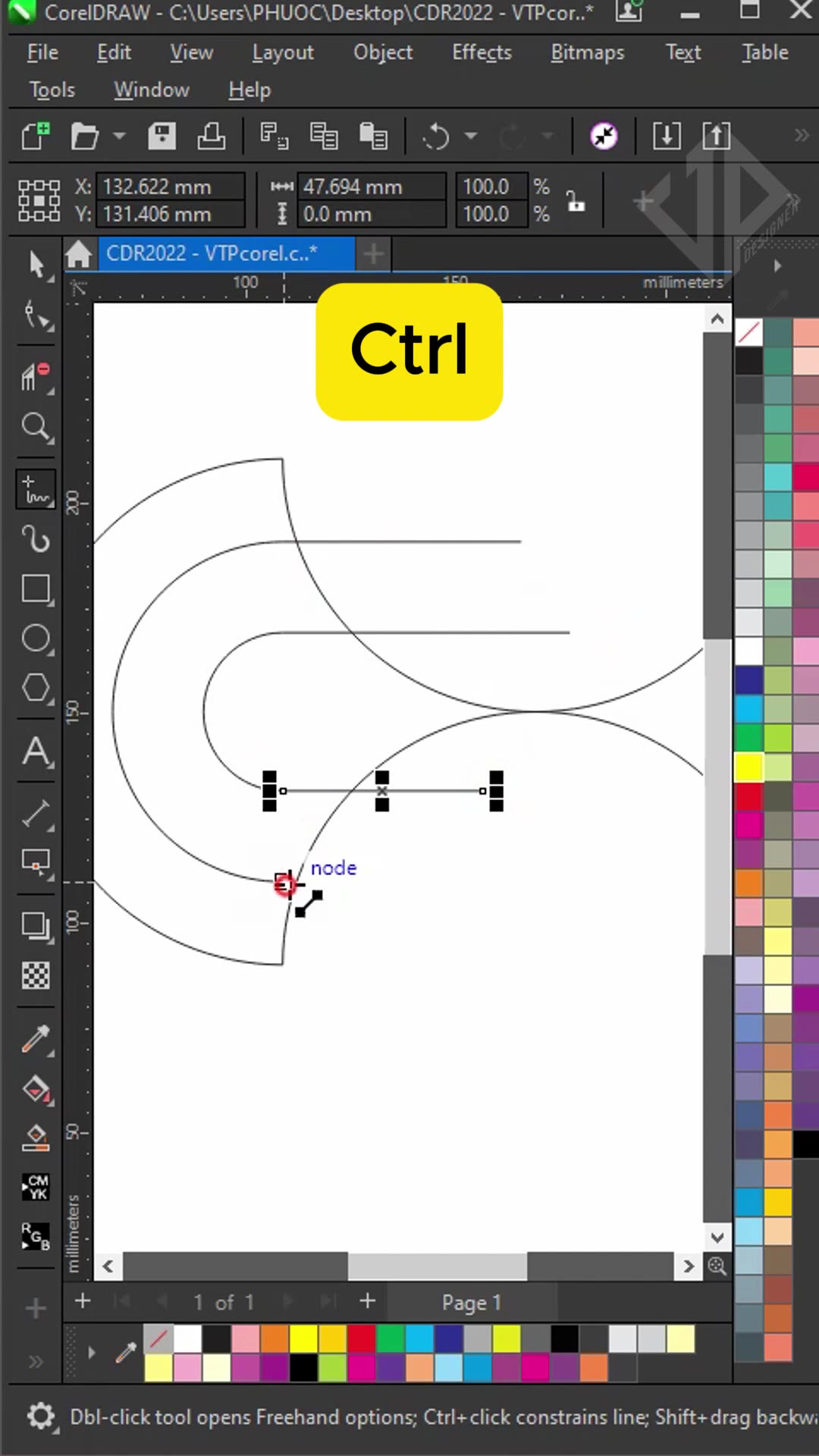 Create a simple background effect using coreldraw