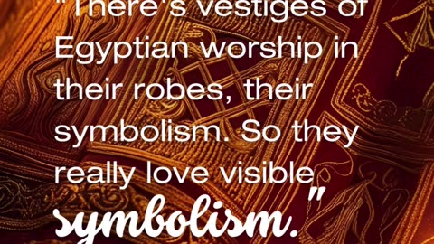 Egyptian Symbols Still Woven Into Papal Power