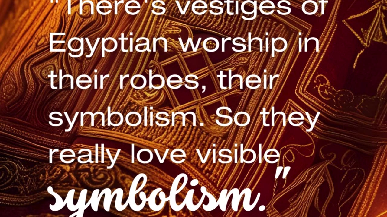 Egyptian Symbols Still Woven Into Papal Power