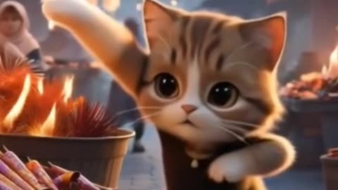 Cats dance to music