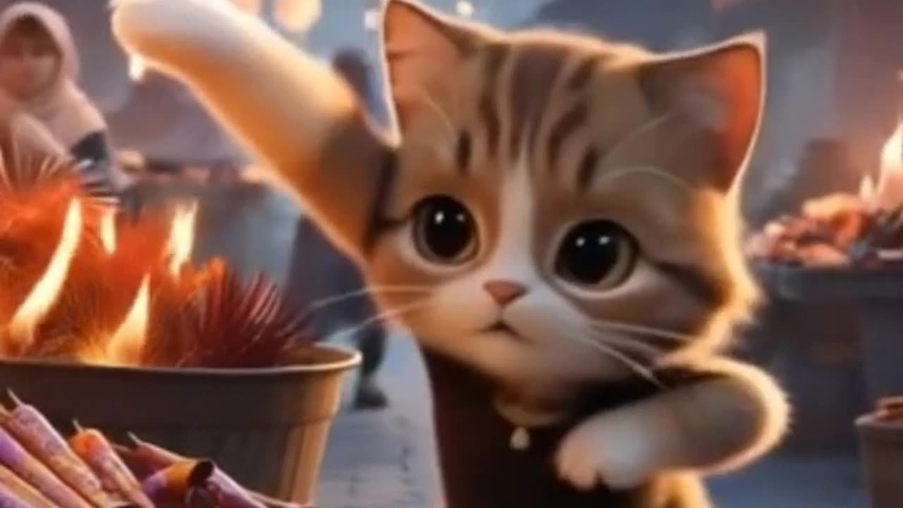 Cats dance to music