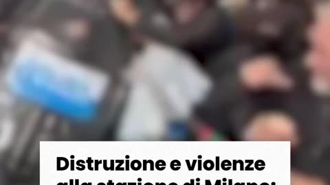 #Breaking #News #Milan under attack. #Antifa and Islamic #terrorists attack Milan's train station.