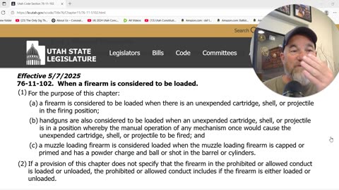 2025 Utah Concealed Firearms Permit Course Refresher Course-WEAPONS LAWS