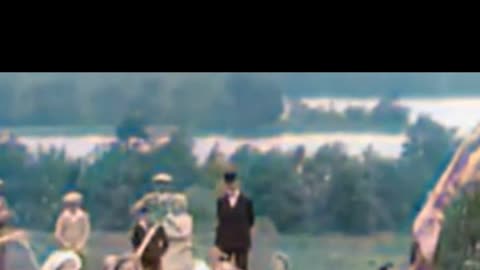 Sweden 1930 Midsummer Celebration Traditions in Bloom #ColourisedHistory