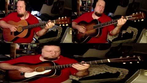 1987 Yamaha FG325 , 1950s Kay N-9 Silvertone archtop, 1966 Harmony Silvertone Silvertone H621