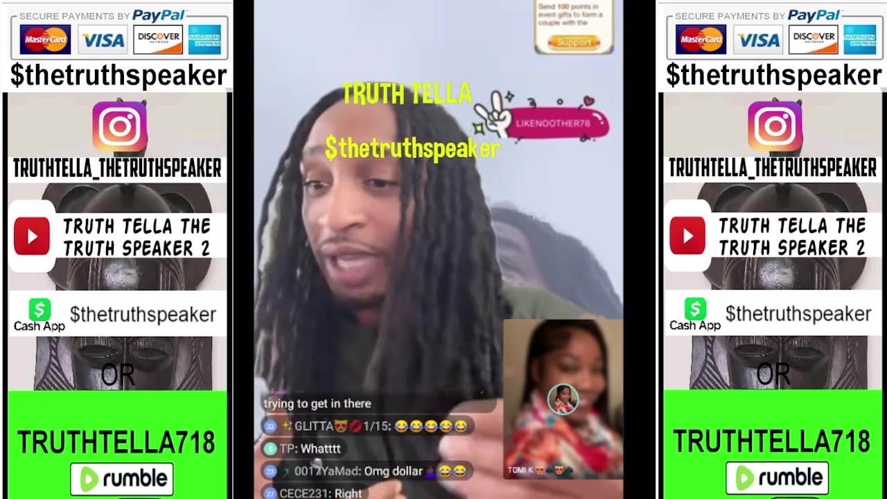 QUEEN TOMIKAY JOINS DOLLA BILL LIVE WHILE HE EXPOSES LIKENOOTHER STILL SQUATTING