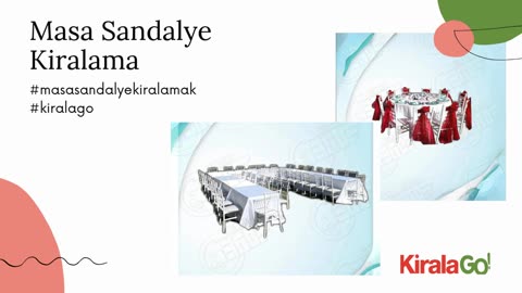 Masa Sandalye Kiralama