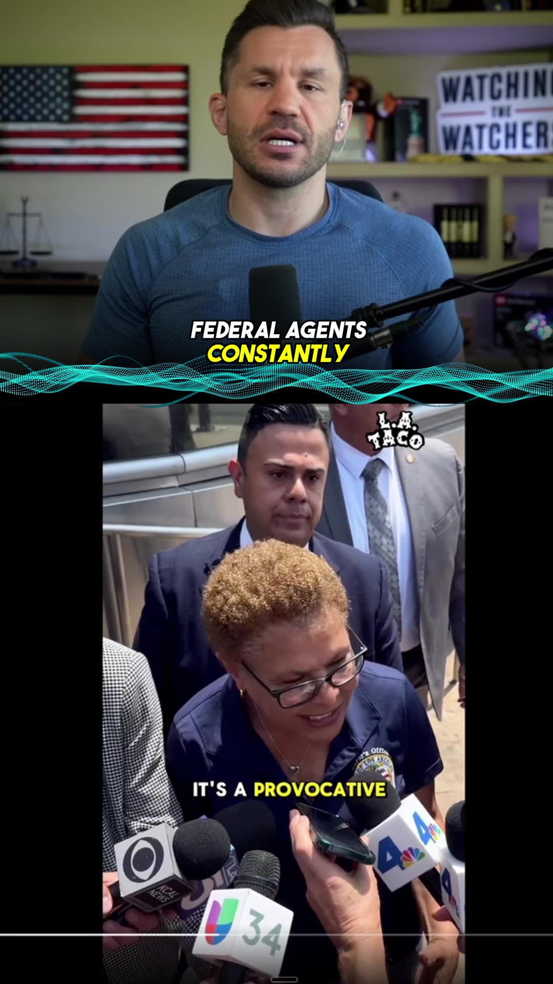 Karen Bass MELTS DOWN After Border Agents Crash Newsoms LA Event