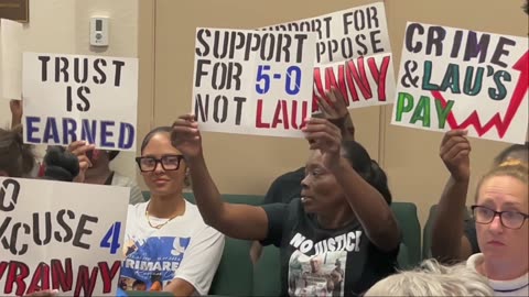 Citizens Show Their Displeasure With The Police Chief