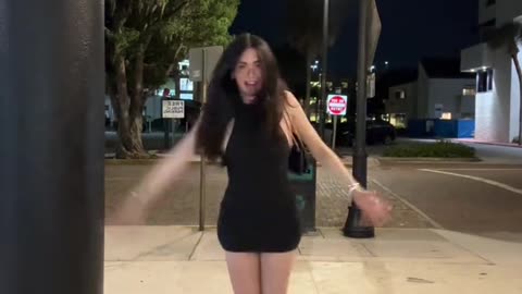 Brunette tgirl is coming in your direction