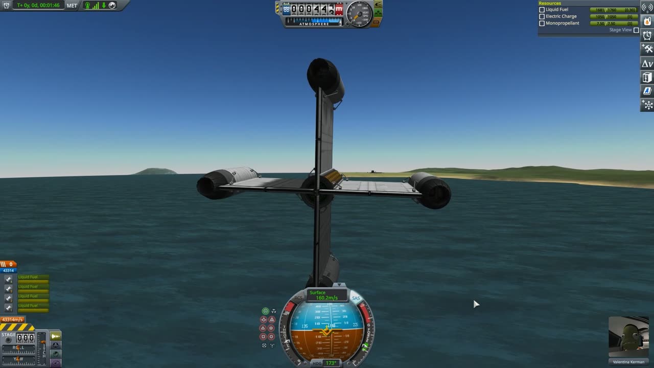 Cross Wing Drone-Plane (KSP)